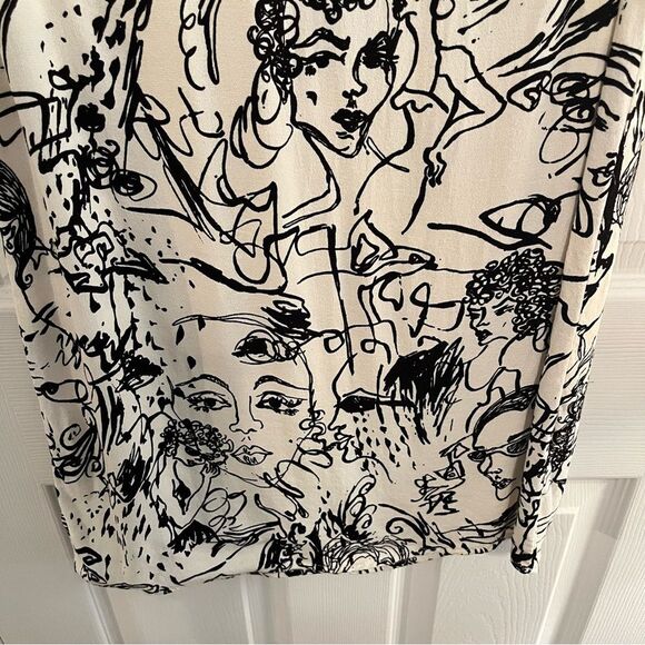 Reformation Black and White Artistic Mini Dress - Picture 5 of 6